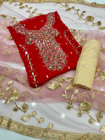 Chiffon Fancy 3Pc Dress
