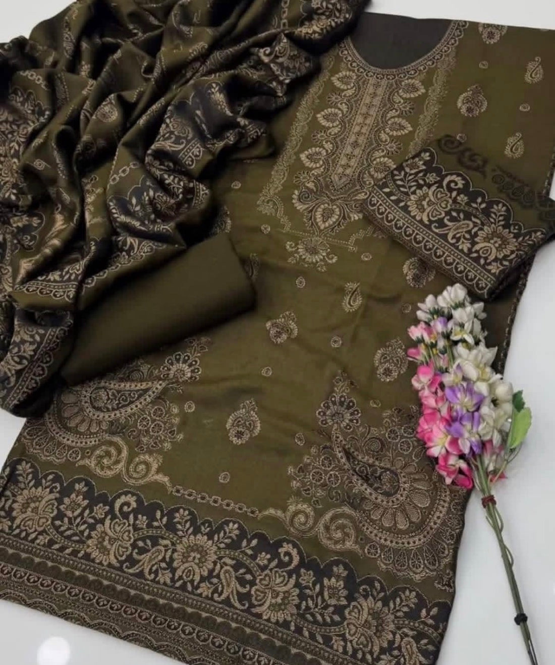 New winter collection 
Pure pashmina whool jacquard