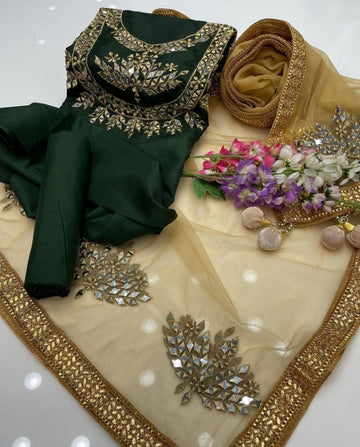 Fancy Embroidered 3Pc Dress