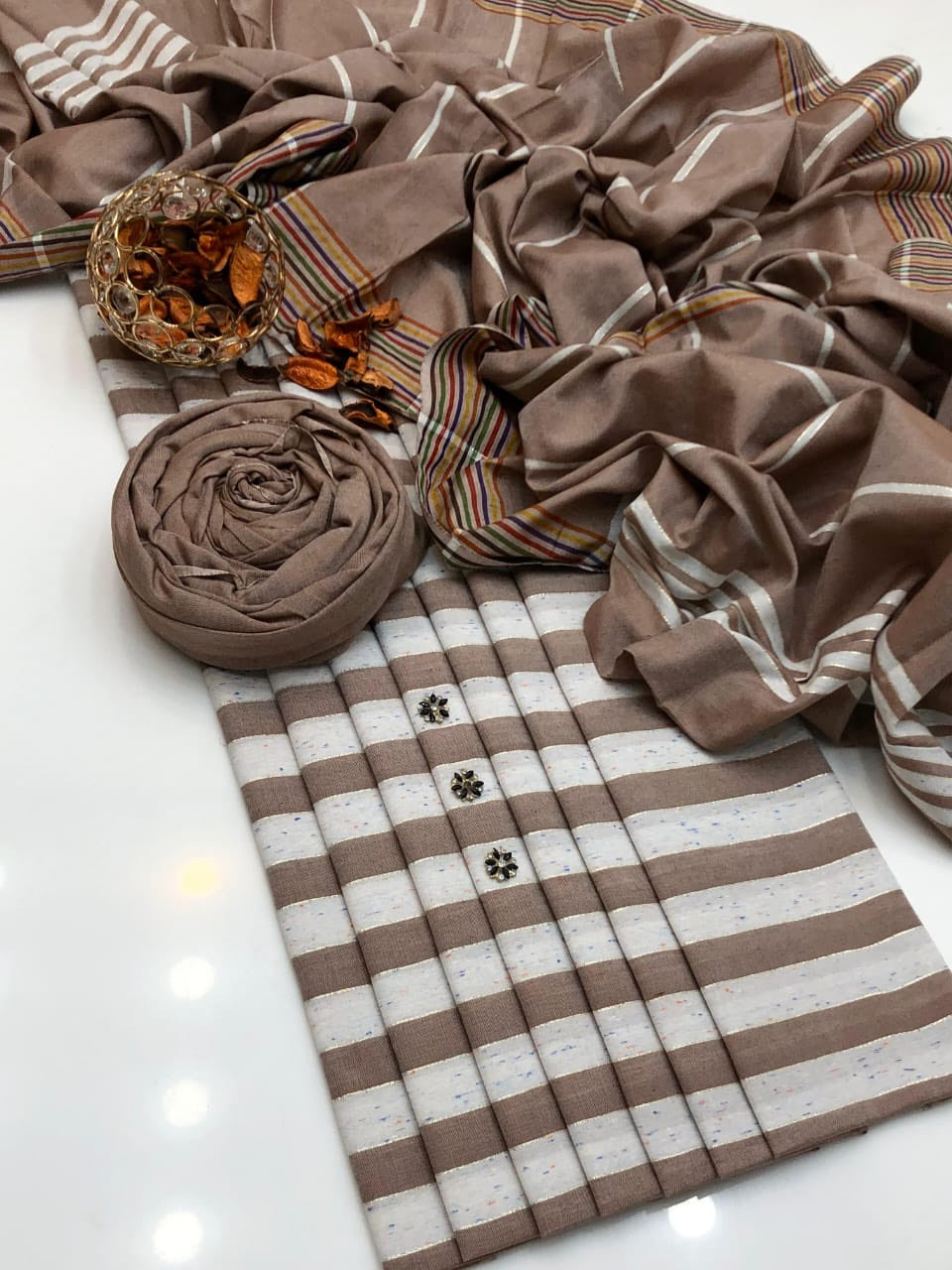 Original Multani Pure Khaadi Lawn 3Pc Suit