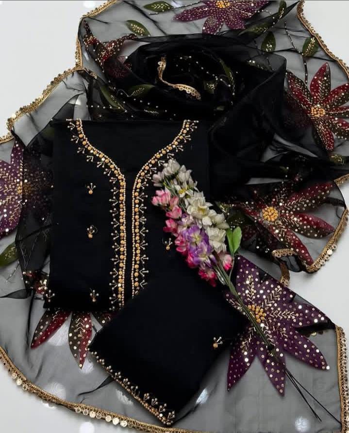 HandWork Organza 2Pc Dress