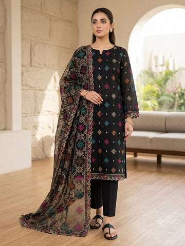 Khaadi Net 3Pc Dress