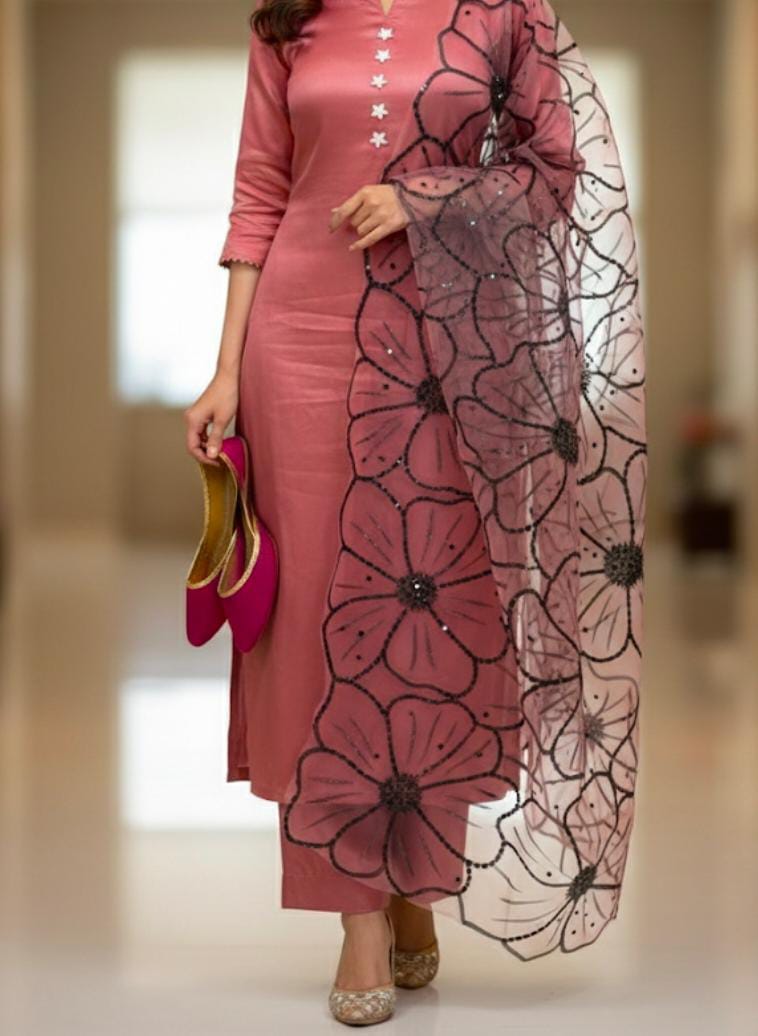 Fancy Glitter Oil Paint 3Pc Dress