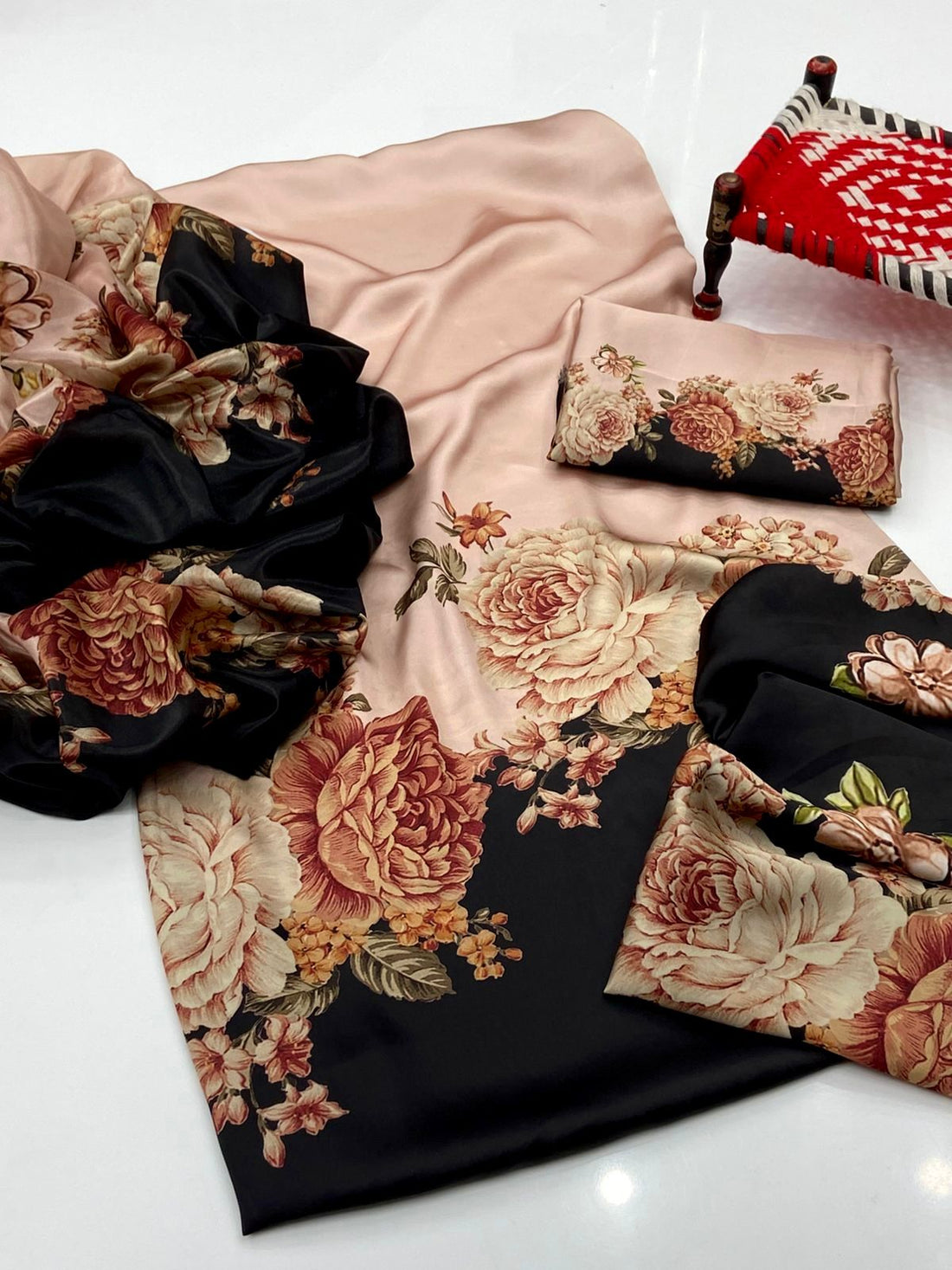 Printed Silk 3Pc Dress