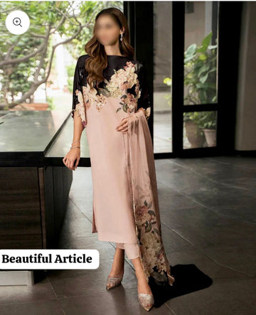 Printed Silk 3Pc Dress