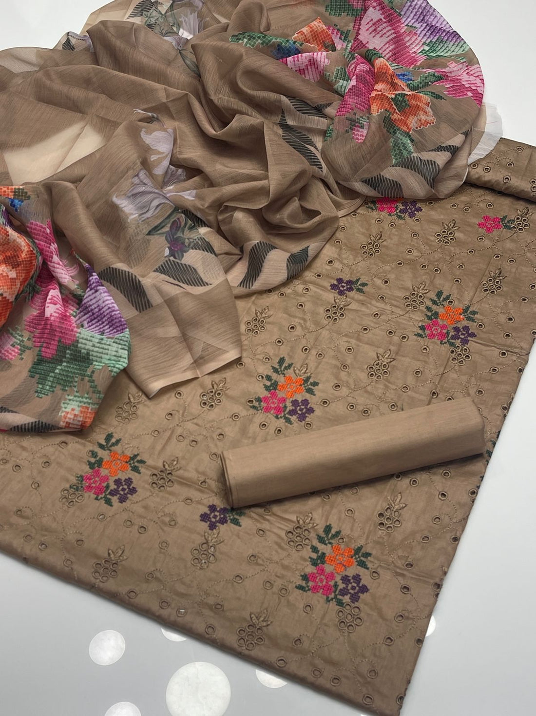 3pc  Embroidry Dress