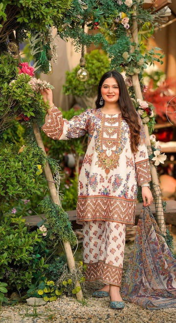 Egyptian Lawn 3Pc Dress