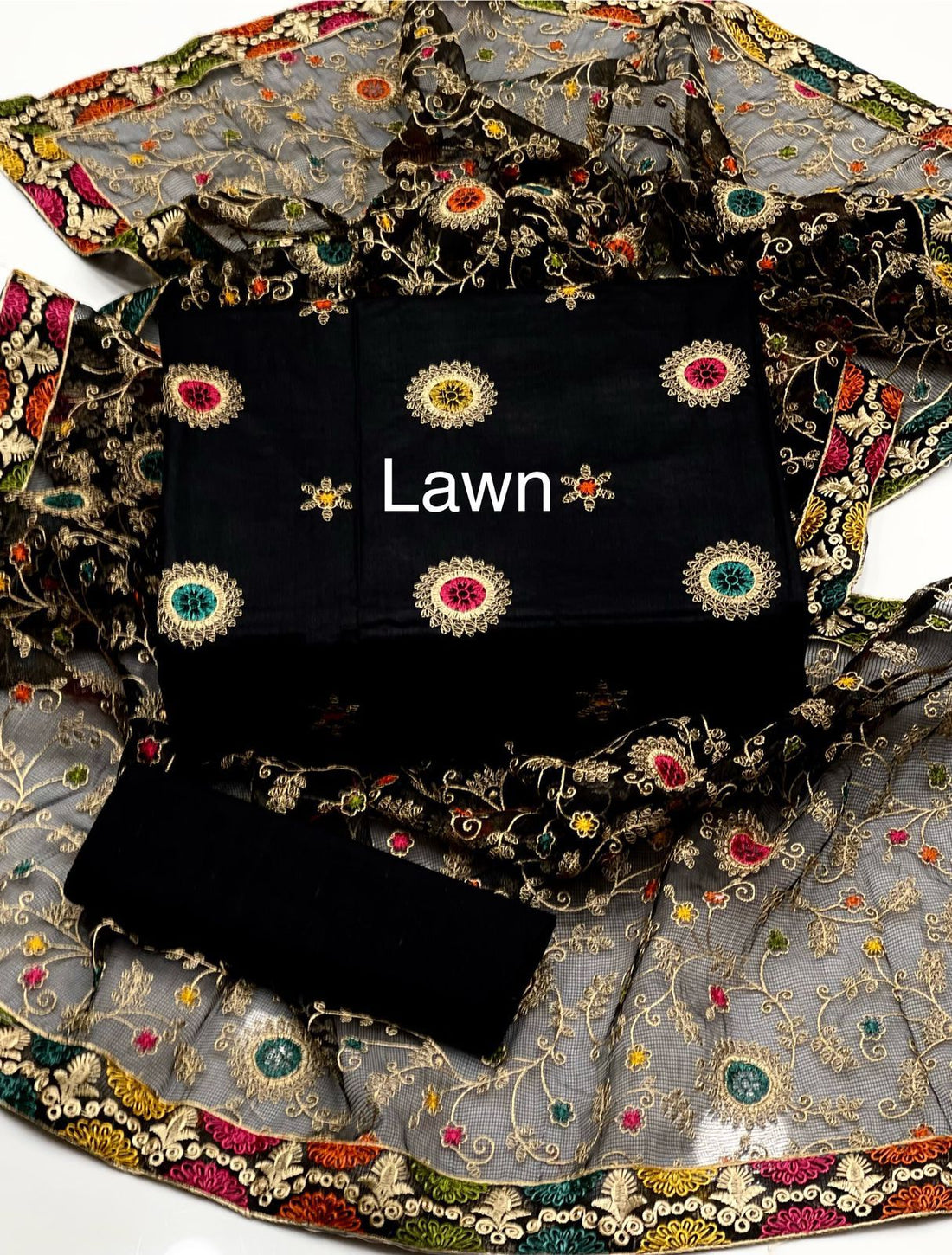 GulAhmed Lawn 3Pc Dress