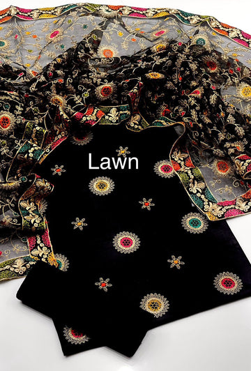 GulAhmed Lawn 3Pc Dress