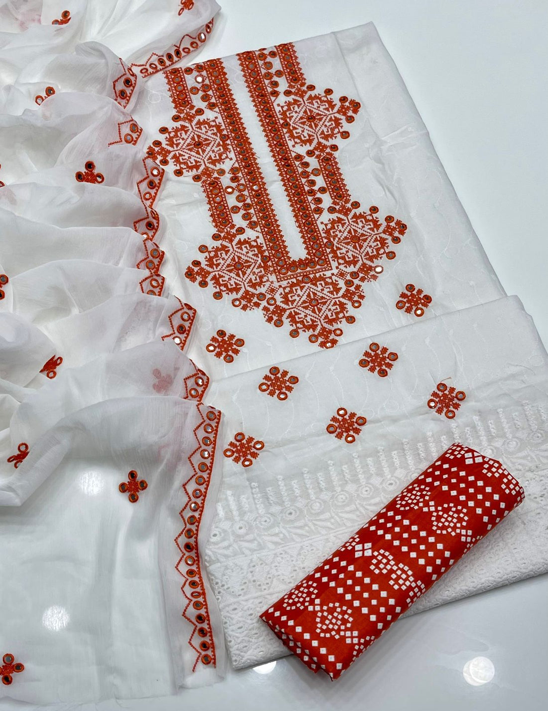 ChikanKari 3Pc Dress