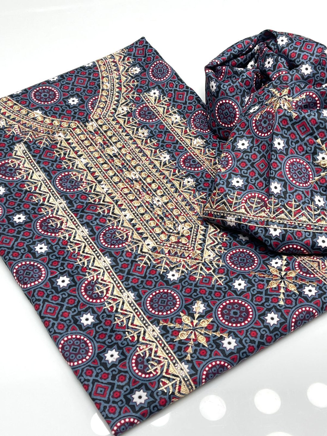 Lawn Ajrak Print