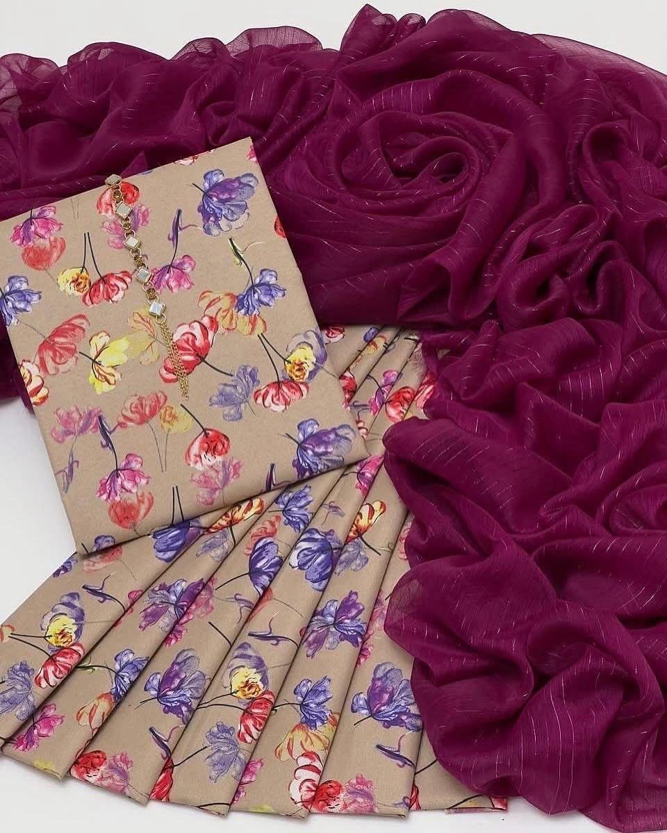 Cambric Cotton 3Pc Dress