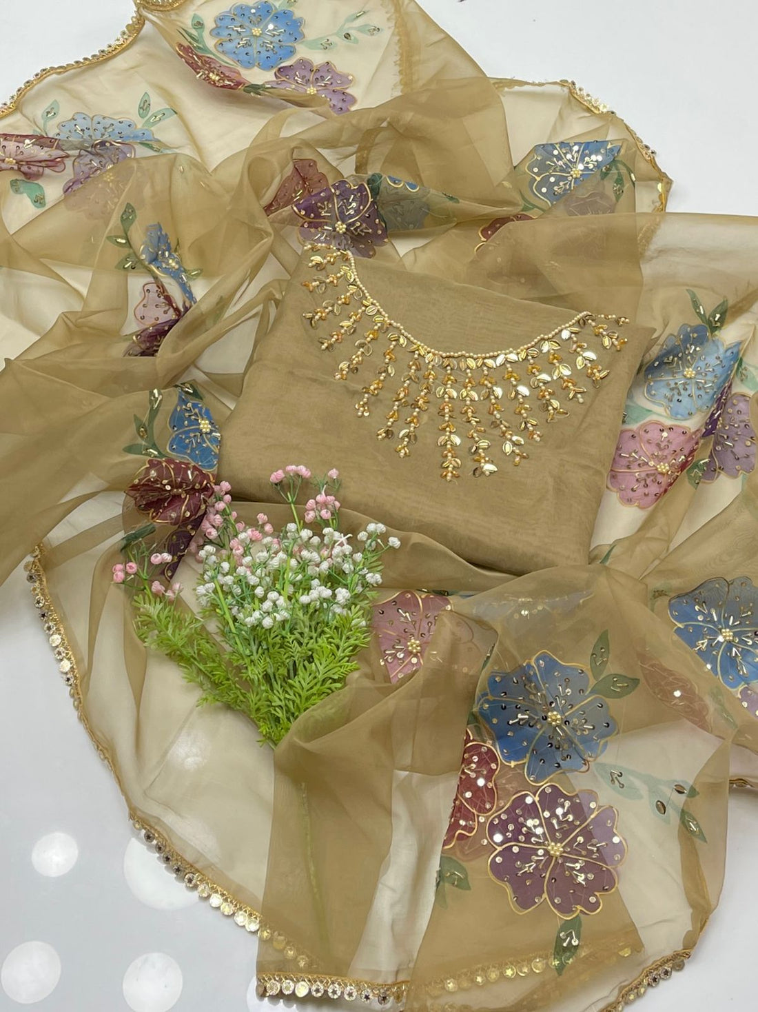 Organza HandMade Fancy Dress