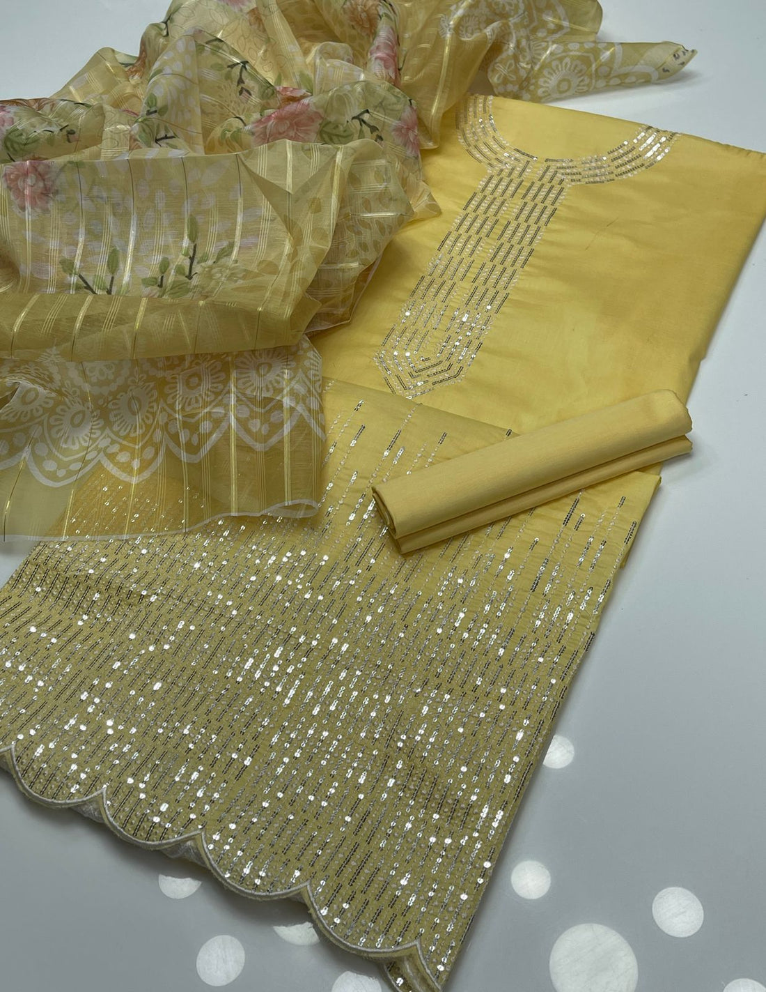 Lawn Cotton Sequins Work
