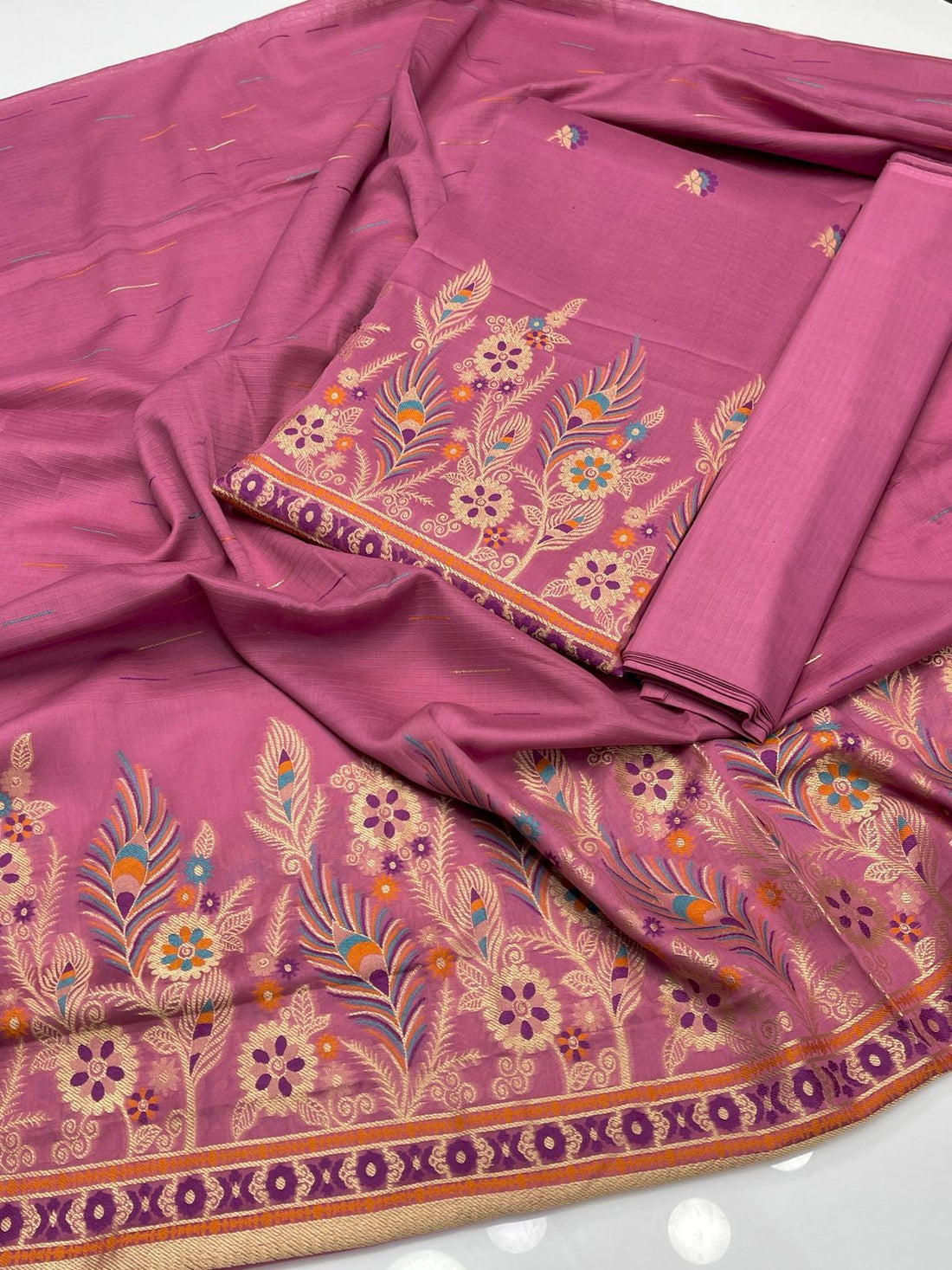 Pure Bana Dora Lawn Jacquard Banarsi