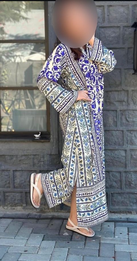 Printed Silk 3Pc Dress